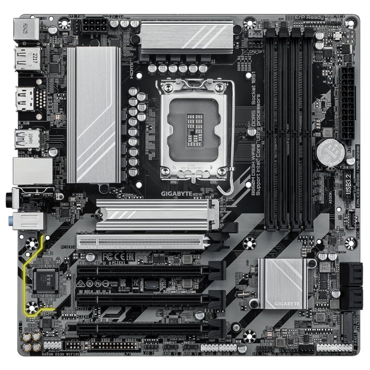 Материнская плата Gigabyte B860M DS3H WIFI6E
