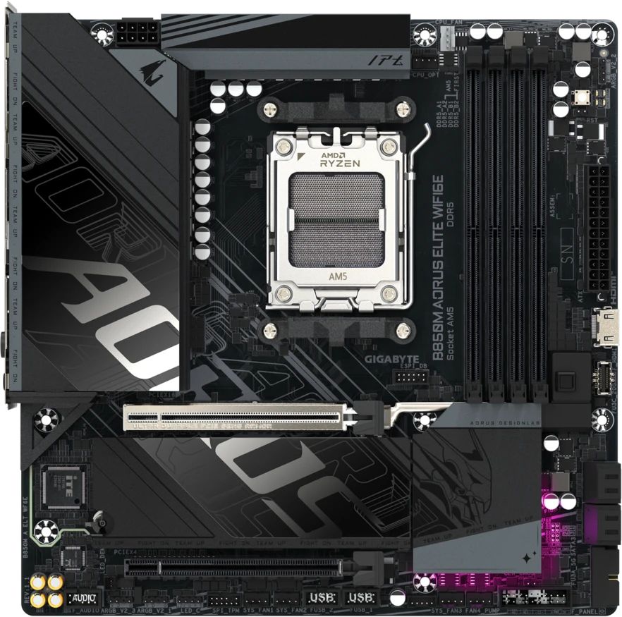 Материнская плата Gigabyte B850M AORUS ELITE WIFI6E, RTL
