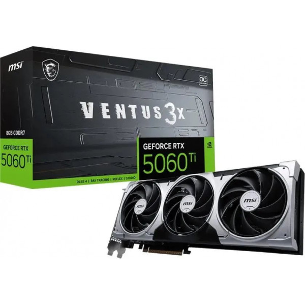 Видеокарта MSI NVIDIA GeForce RTX 5060 Ti 8G VENTUS 3X OC (G506T-8V3C) RTX 5060 TI 8G VENTUS 3X OC