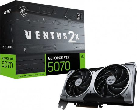 Видеокарта MSI NVIDIA GeForce RTX 5070 12G VENTUS 2X (G5070-12V2) RTX 5070 12G VENTUS 2X