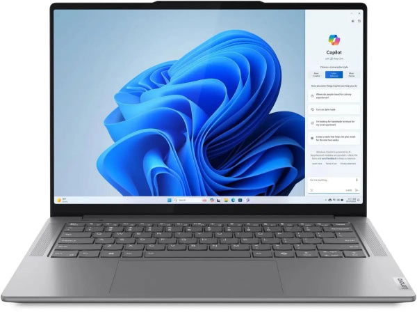 Ноутбук Lenovo Yoga Pro 7 14AHP9, 14.5", (3072x1920) IPS 120 Гц/AMD Ryzen 7 8845HS/16 ГБ DDR5/512 ГБ SSD/AMD Radeon GraphiCs/Windows 11 Pro, (83E30035RK_Win11P)
