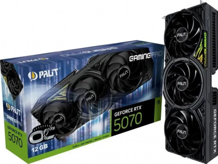 Видеокарта PALIT NVIDIA GeForce RTX 5070 GamingPro OC 12GB (NE75070T19K9-GB2050A) PA-RTX 5070 GAMINGPRO OC 12G