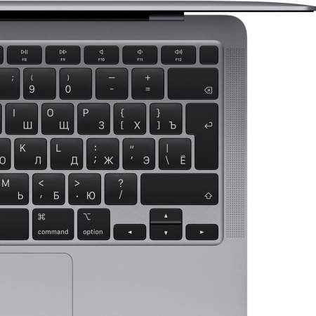 Ноутбук Apple MacBook Air A2337 M1 8 Core 3.2ГГц, 8-ядерный 13.3", IPS (2560x1600), 8Gb, SSD256ГБ, Mac OS, серый космос (MGN63CH/A)