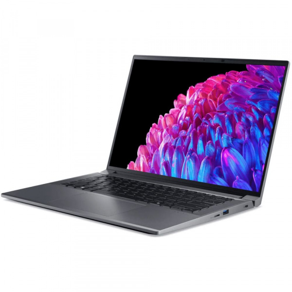 Ноутбук Acer Swift X SFX14-72G-76LG Steel Grey Core Ultra 7 155H/16G/512G SSD/14.5", 2.8K (2880x1800) OLED 120Hz/NV RTX4060 8G/WiFi/BT/Win11 (NX.KR8CD.001)