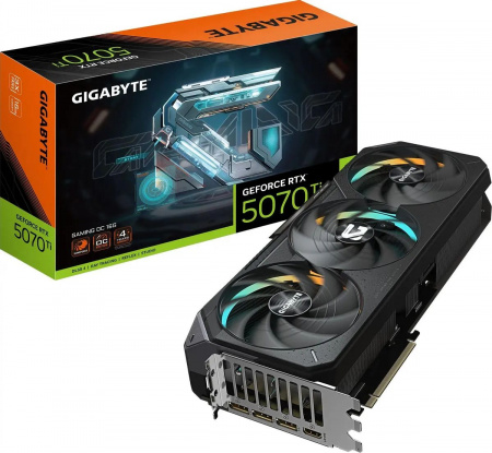 Видеокарта Gigabyte NVIDIA GeForce RTX 5070 Ti GAMING OC 16G (GV-N507TGAMING OC-16GD) RTX 5070 TI GAMING OC 16G