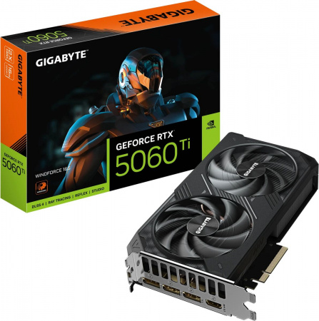 Видеокарта Gigabyte NVIDIA GeForce RTX 5060 TI WindForce 16G (GV-N506TWF2-16GD) RTX 5060 TI WINDFORCE 16G