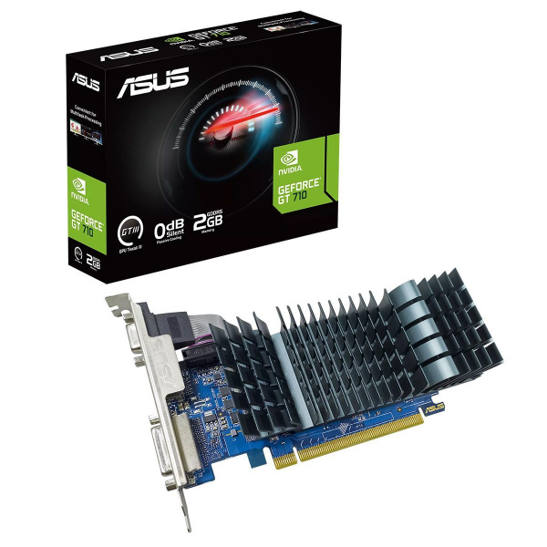Видеокарта ASUS NVIDIA GeForce GT 710 2GB EVO (90YV0ALA-M0NA00)