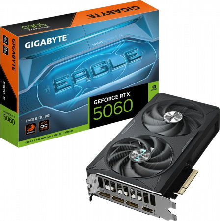 Видеокарта Gigabyte NVIDIA GeForce RTX 5060 EAGLE OC 8G (GV-N5060EAGLE OC-8GD) RTX 5060 EAGLE OC 8G