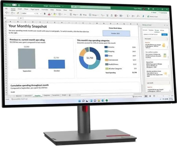 Монитор Lenovo ThinkVision P27h-30, 27" (63A1GAT1UK)