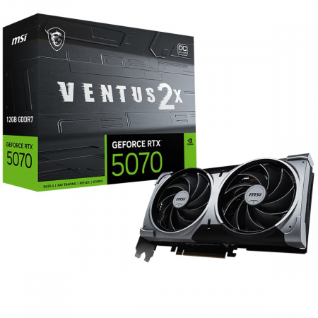 Видеокарта MSI NVIDIA GeForce RTX 5070 12G VENTUS 2X OC (G5070-12V2C) RTX 5070 12G VENTUS 2X OC