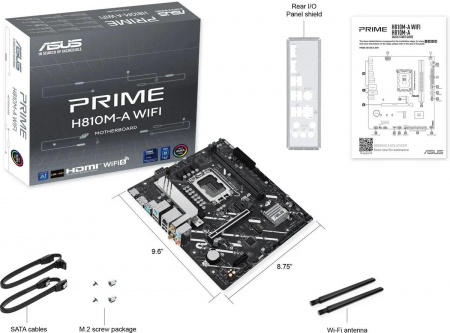 Материнская плата ASUS PRIME H810M-A WIFI, RTL (90MB1KJ0-M0EAY0)