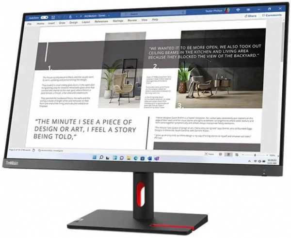Монитор Lenovo ThinkVision S27i-30, 27" (63DFKAT4UK)