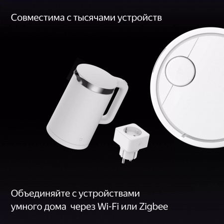 Умная колонка Яндекс Станция Дуо Макс с Алисой с Zigbee (YNDX-00055BLK), 60Вт, чёрный