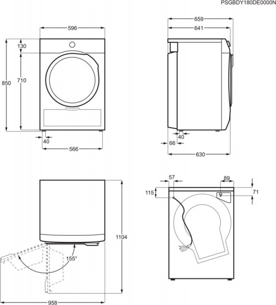 Сушильная машина Electrolux EW6CR428W